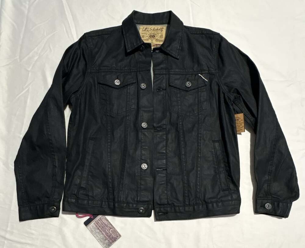 Cult of Individuality Heritage Denim Jacket Tux Waxed Black XL